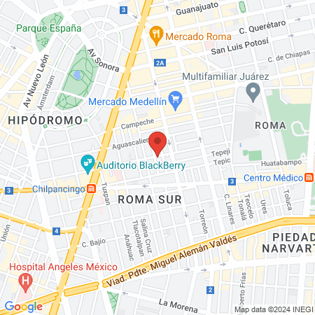 CLINICA LOS ANGELES map