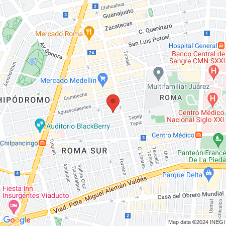 Clínica de implantes dentales map