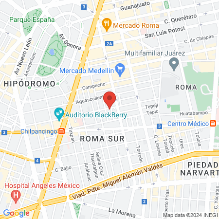 Clinica dental Dra.Laura Rojas map