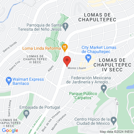 Clínica Bárcena map