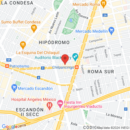 The Barber's Spa Condesa map