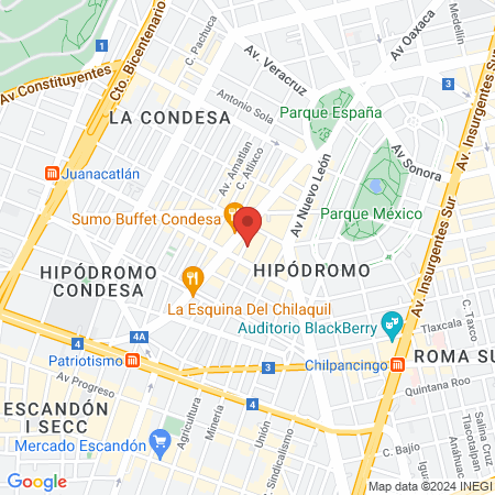 Condesa Spa map