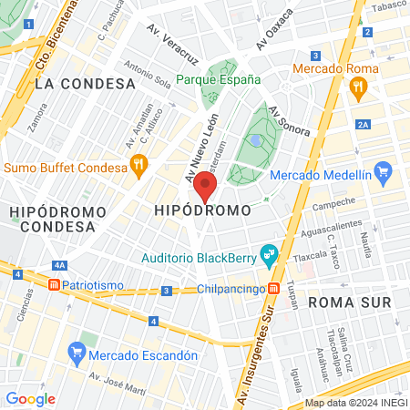 Karla Padrón Alavadaro Dentista map