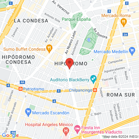 Centro de Atención Psicológica Condesa map