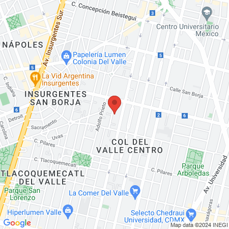 Inside del Valle map