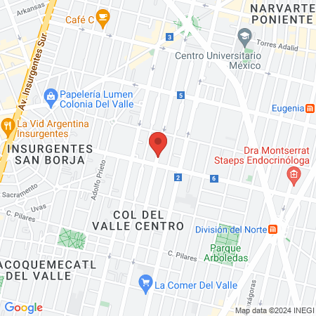 Mijares Cruz Guillermo Dr map