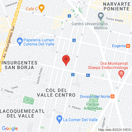 PediaHero CDMX Del Valle map