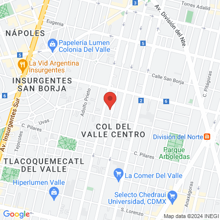 Hospital del Valle map