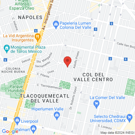 Dr. Raul Barragan Paz map