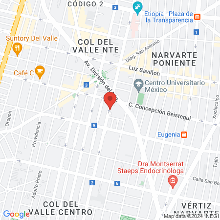 Odontología Especializada del Valle map
