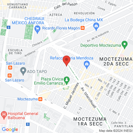 Modulo Deportivo DDF map