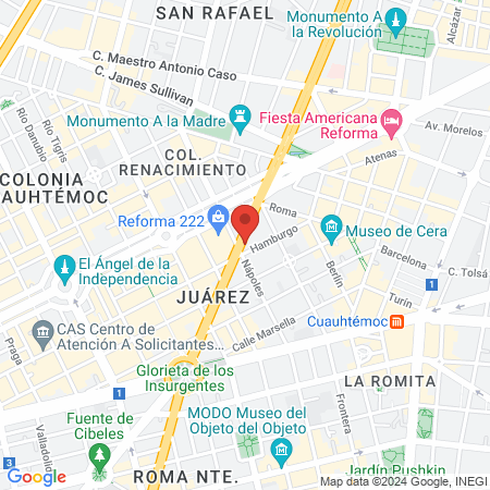 Depelle Insurgentes Reforma map