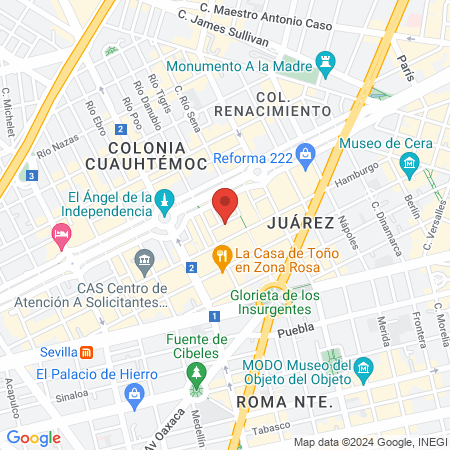 Champs Barbería map