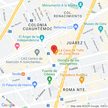 Zona Pilates México map