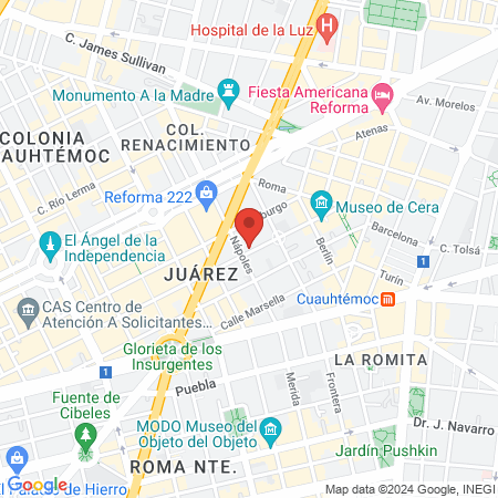 fits Smile Reforma 222 map