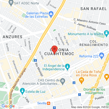 Biomédica Veterinaria map