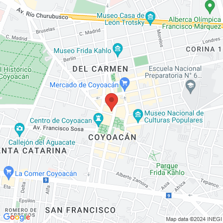 Studio 316 Beauty Clinic Coyoacán map