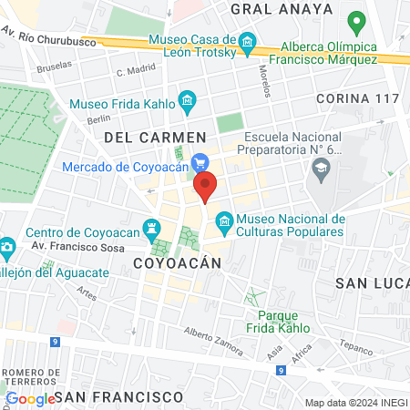 Salon de belleza map