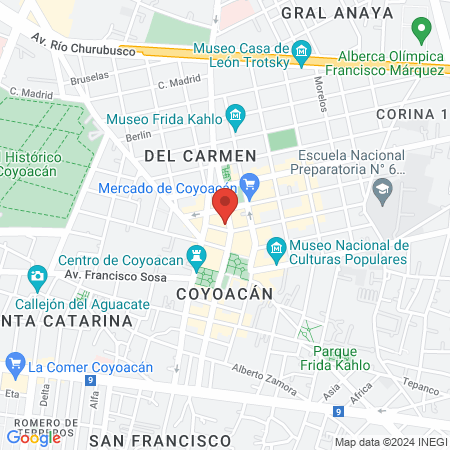 Clases de tenis "Academia Tennis itto" Coyoacán map