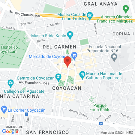 Kings Gym Coyoacán map