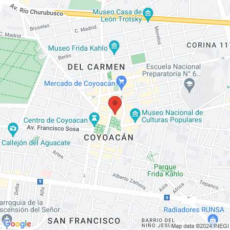 La Infinita Yoga Coyoacán map