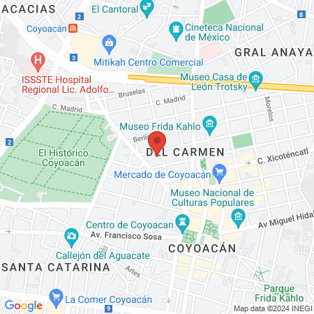 Canitos De Coyoacan map