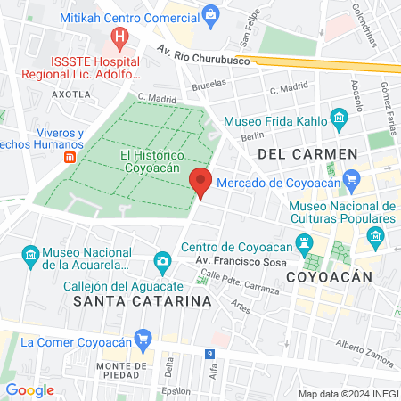 Clínica Dental de Especialidades Coyoacán map