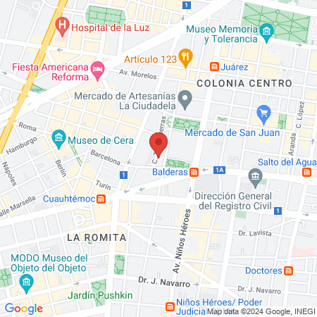 Centro de Masajistas Ciegos "Doctor Alfonso Herrera" map