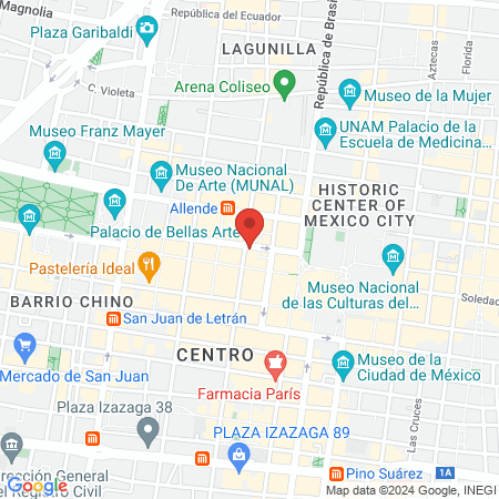 Odontología COV Dra. Yolanda Jiménez map