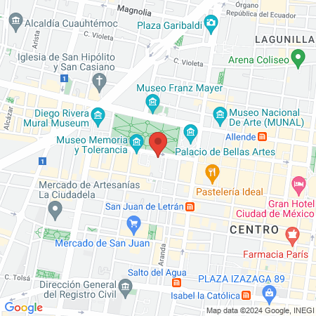 Sonrisas Mexicanas Bellas Artes II map