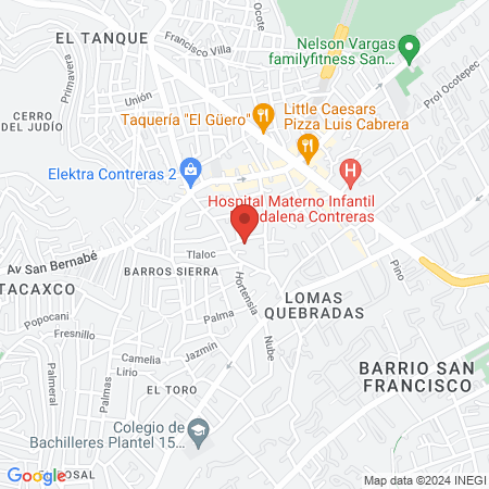 IXFU servicios y procedimientos de belleza map