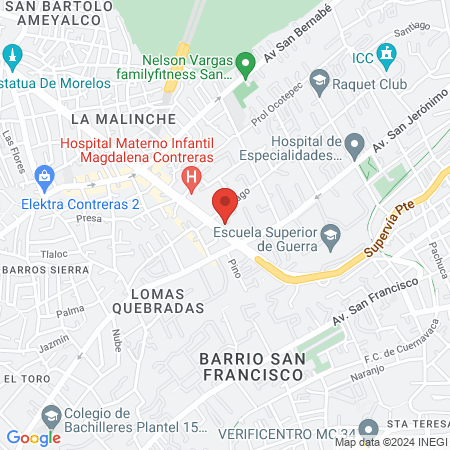 Dr. Guillermo Alvarez, Médico general map