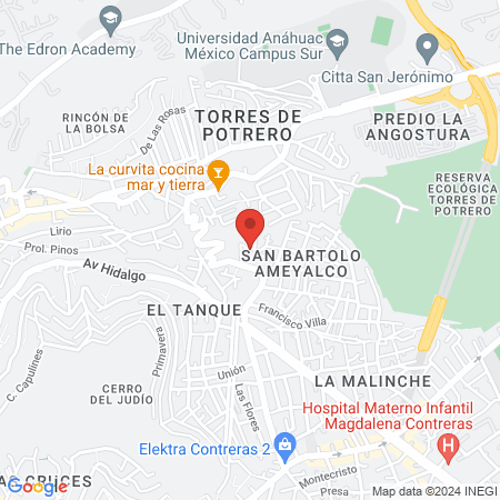 Centro de Salud San Bartolo Ameyalco map