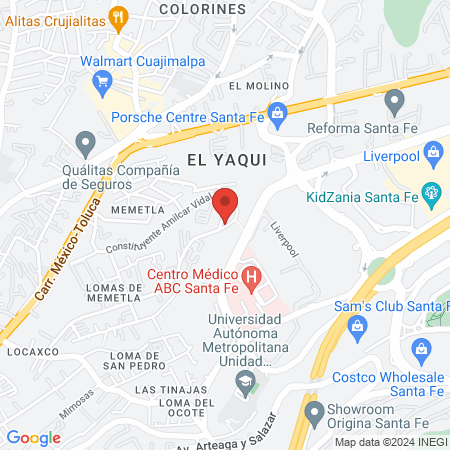 Giselle Rosas Rodríguez Fisioterapeuta map