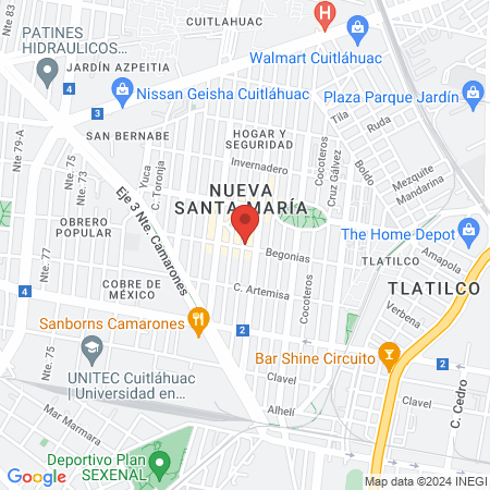 Kickboxing Nueva Santa María - Anáhuac (Black Belt) map