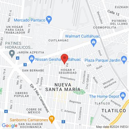 Hospital Veterinario Hospetall 24 Hrs. map