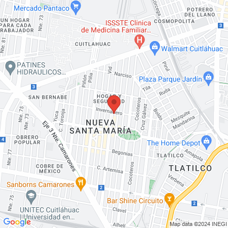 RUTA DENTAL - Nueva Santa María map