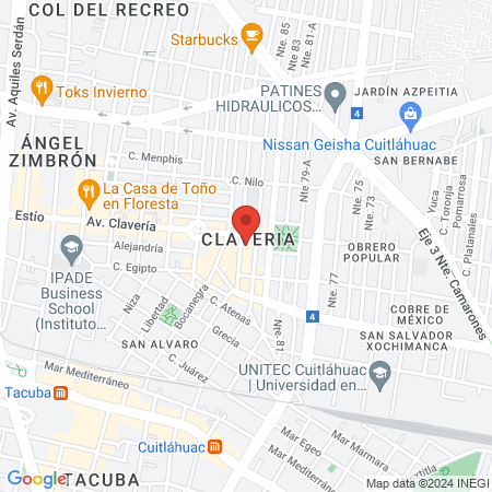 J LU Barbershop Clavería map