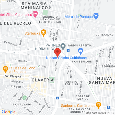 Estética Changes Hair (Claveria Azcapotzalco) map