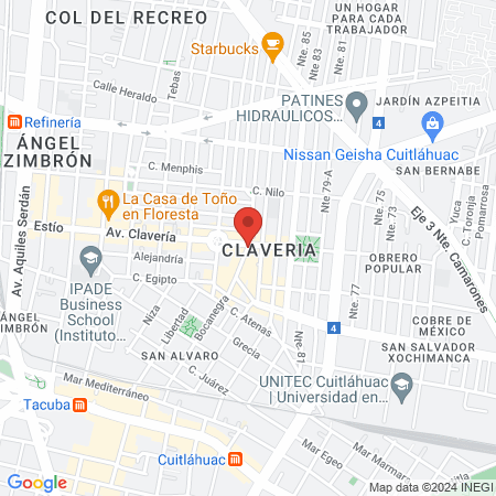 DÉNTICA CLAVERÍA Consultorio Dental map