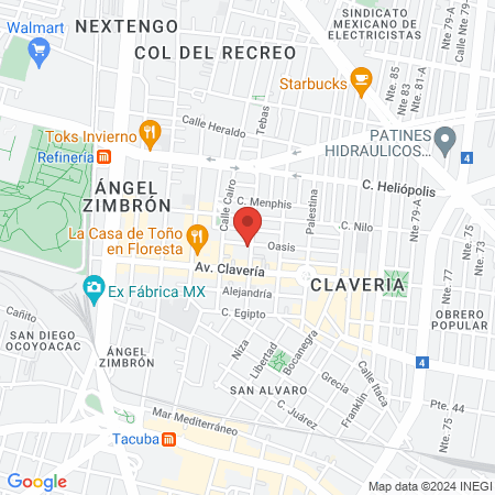 Clínica de Especialidades Médicas Claveria (Dra. Diana Yañez) map