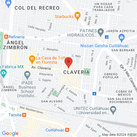 Ginecologa Daniela Blancas Camacho map