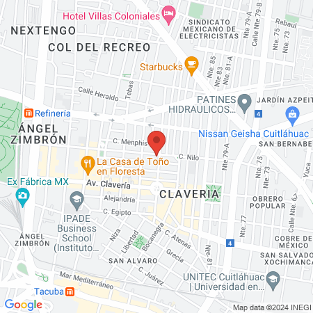 Dra. Erika Gabriela García García, Reumatólogo map