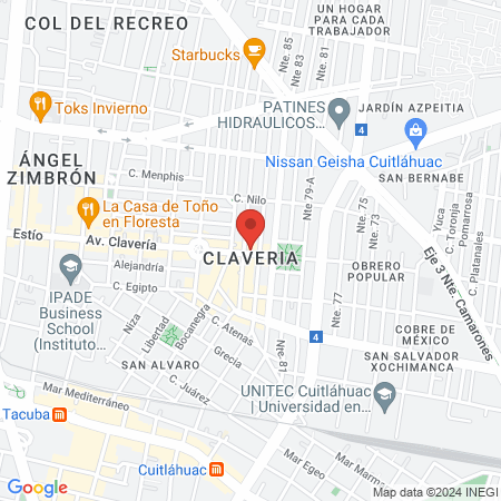 Clínica veterinaria Casa Luna Claveria map
