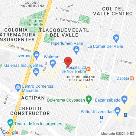 PELUQUERIA DEL VALLE map