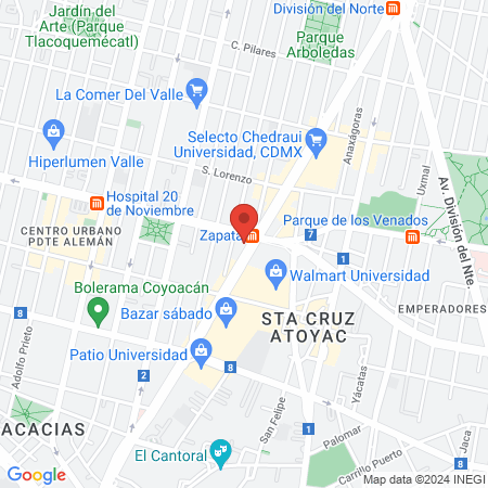SPORT CITY UNIVERSIDAD map