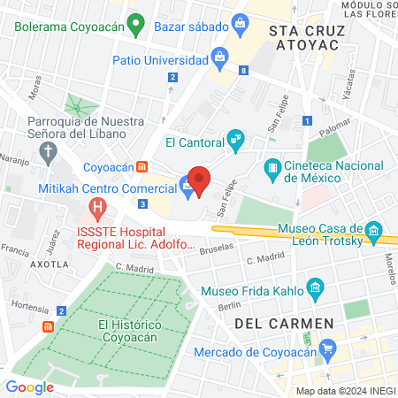 Dra. Kinacú Meza. map