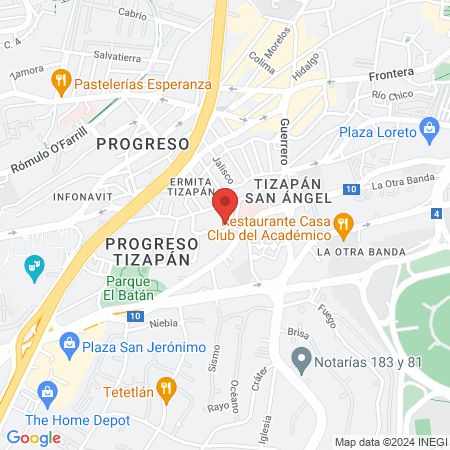 Estética Conchita map