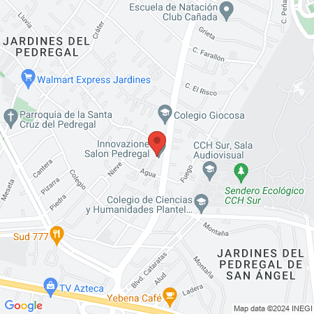 Innovazione Salon Pedregal map