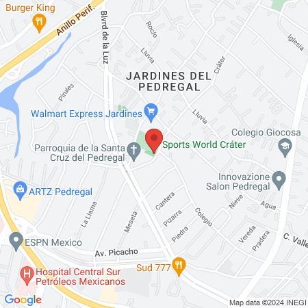 Sports World Cráter map